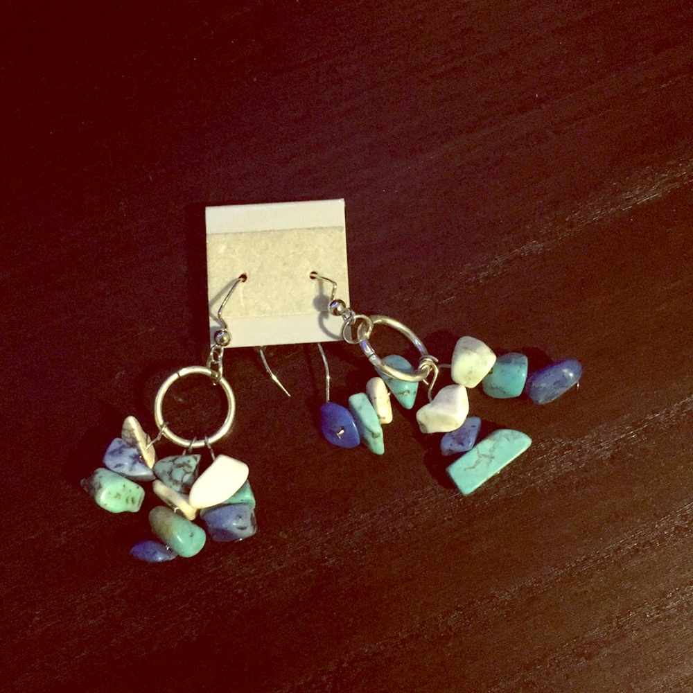 Cute turquoise stone earrings